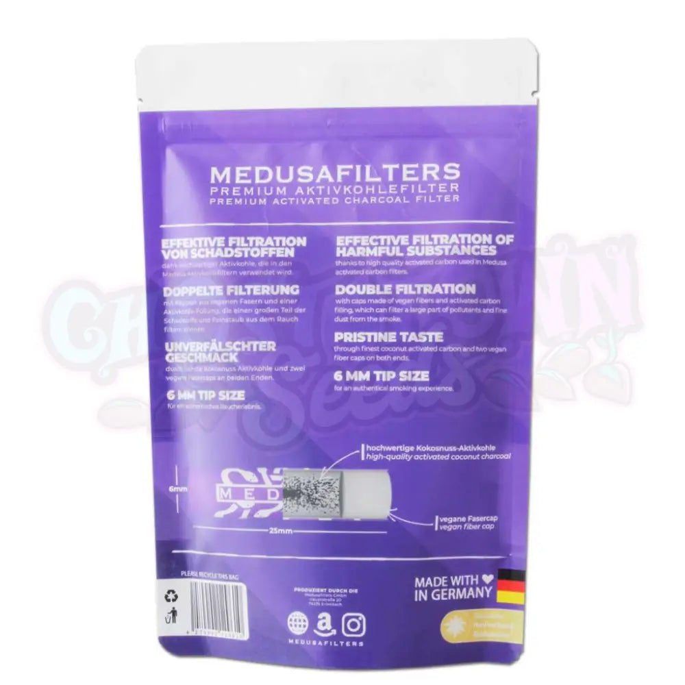 Medusafilters - 6Mm Violet Edition Aktiivihiilifiltterit 250Kpl Filtterit & Tipit