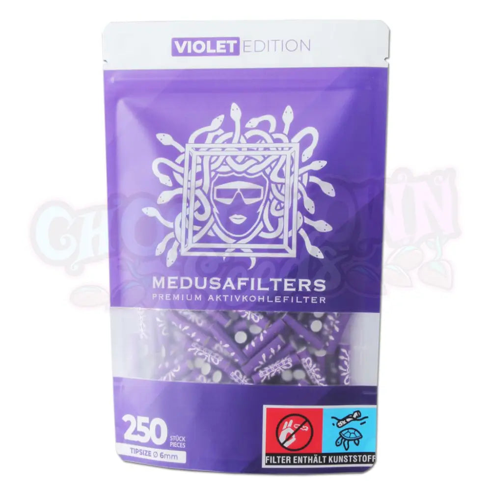 Medusafilters - 6Mm Violet Edition Aktiivihiilifiltterit 250Kpl Filtterit & Tipit