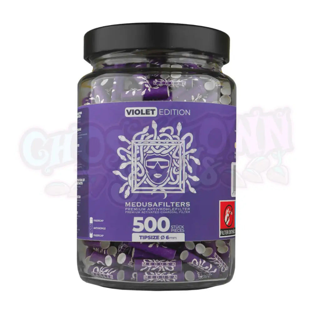 Medusafilters - 6Mm Violet Edition Aktiivihiilifiltterit 500Kpl Filtterit & Tipit