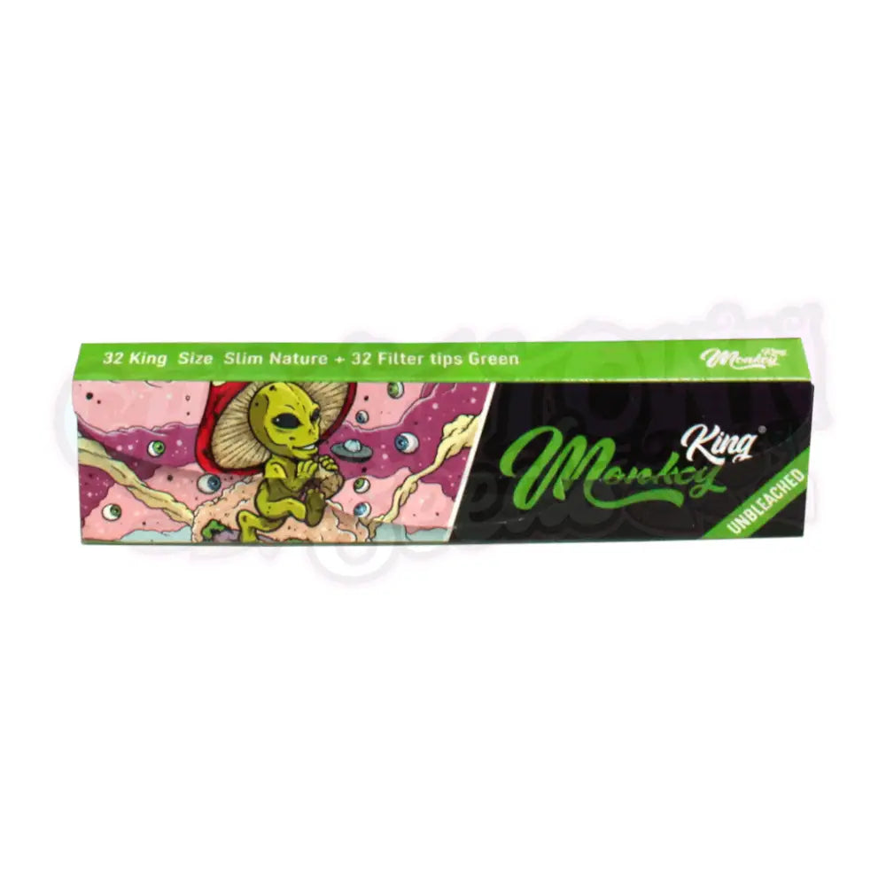 Monkey King - Green Pack Alien Edition KS Slim Pitkät Paperit + Tipit - Ghost Town Seeds