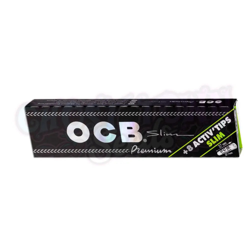 Ocb - Premium Ks Slim Ohuet Pitkät Paperit + 8 Activ’tips