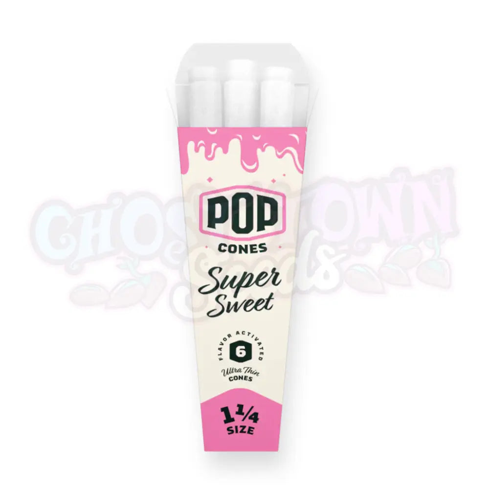Pop Cones - Super Sweet Ultraohuet Lyhyet 1-1/4 Conet 6Kpl