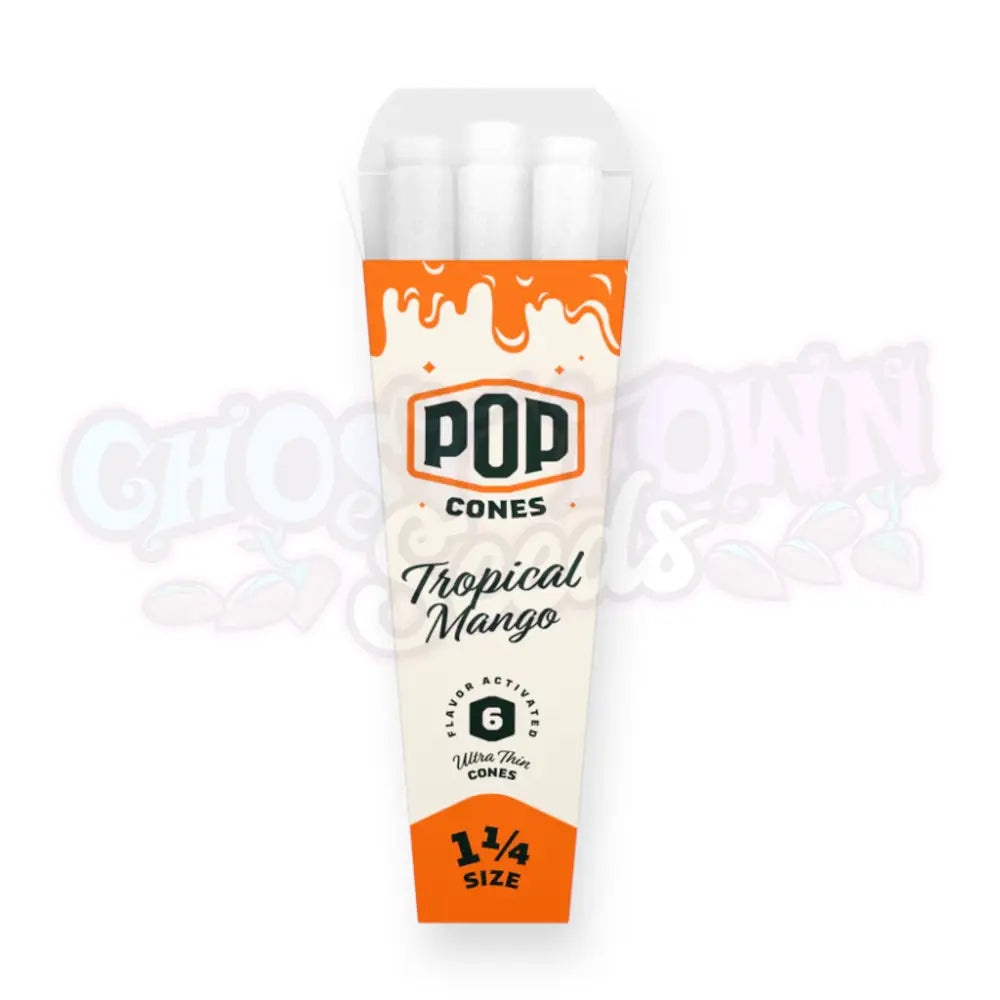 Pop Cones - Tropical Mango Ultraohuet Lyhyet 1-1/4 Conet 6Kpl