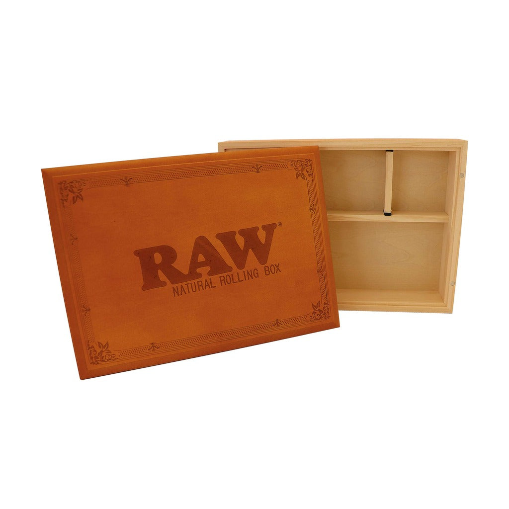 RAW x RYOT - Storage Box with the lid removed and three compartments visible