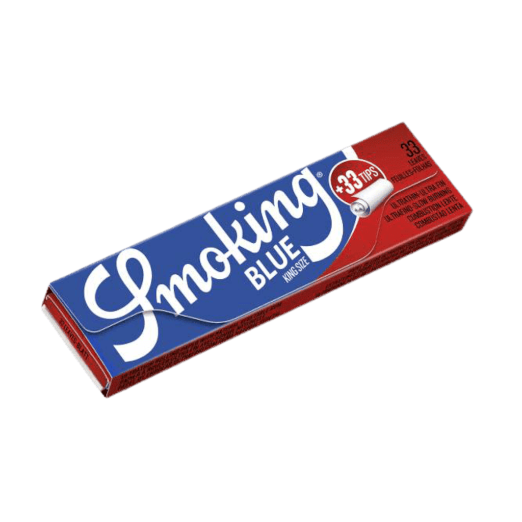 Smoking - Blue Ks Ultraohuet Leveät Pitkät Paperit + Tipit