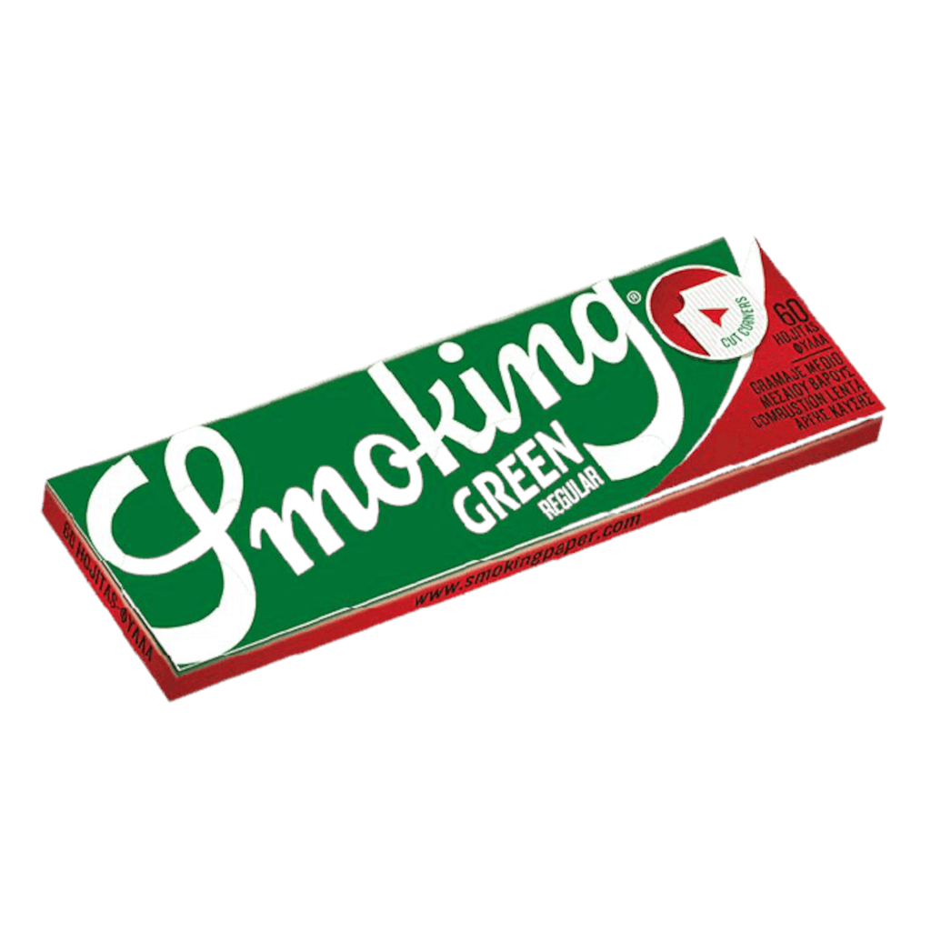 Smoking - Green Single Wide Lyhyet Paperit (70 mm)