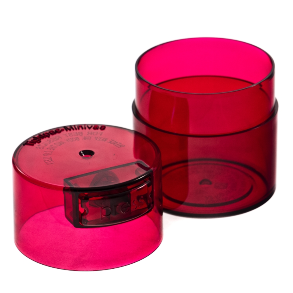 TightVac Smell-Proof Storage Jar - Red