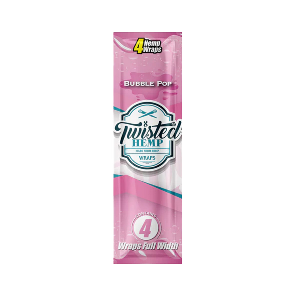 Twisted Hemp - Bubble Pop Hamppu Bluntti Paperit 4Kpl Bluntit