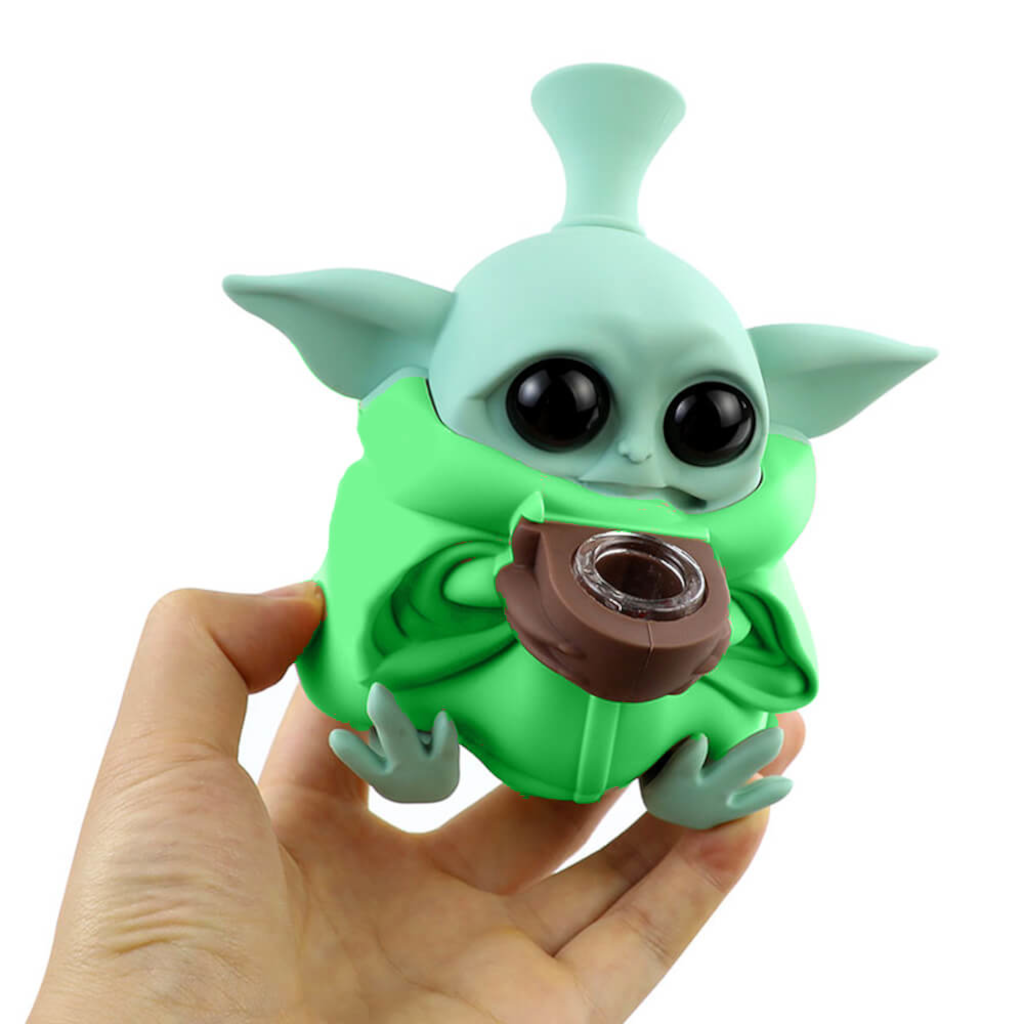 Vihreä Alien Silikonibongi 13Cm