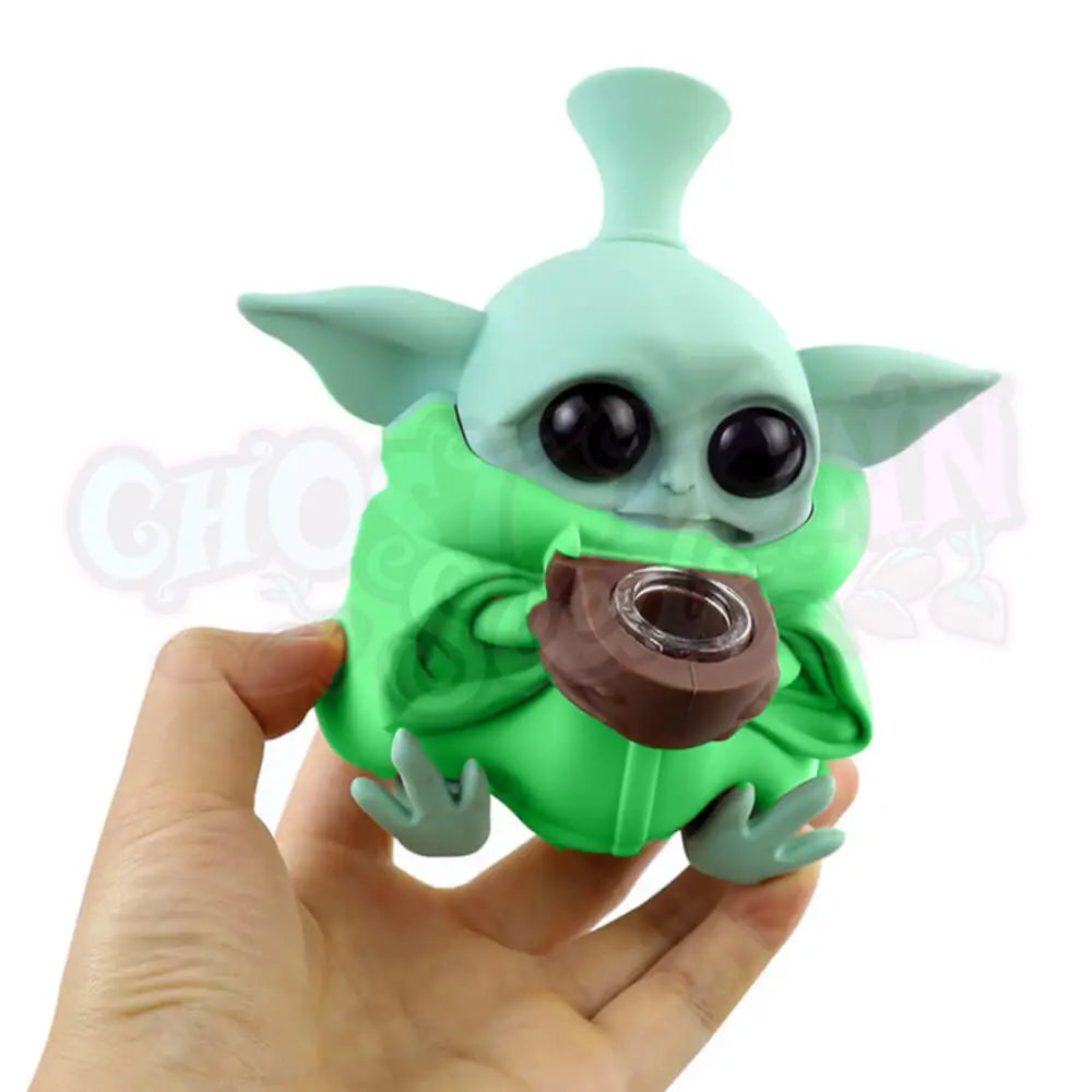 Vihreä Alien Silikonibongi 13Cm