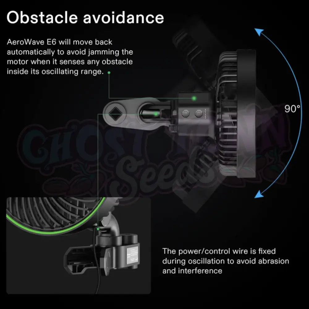 VIVOSUN - AeroWave E6 Klipsituuletin EC