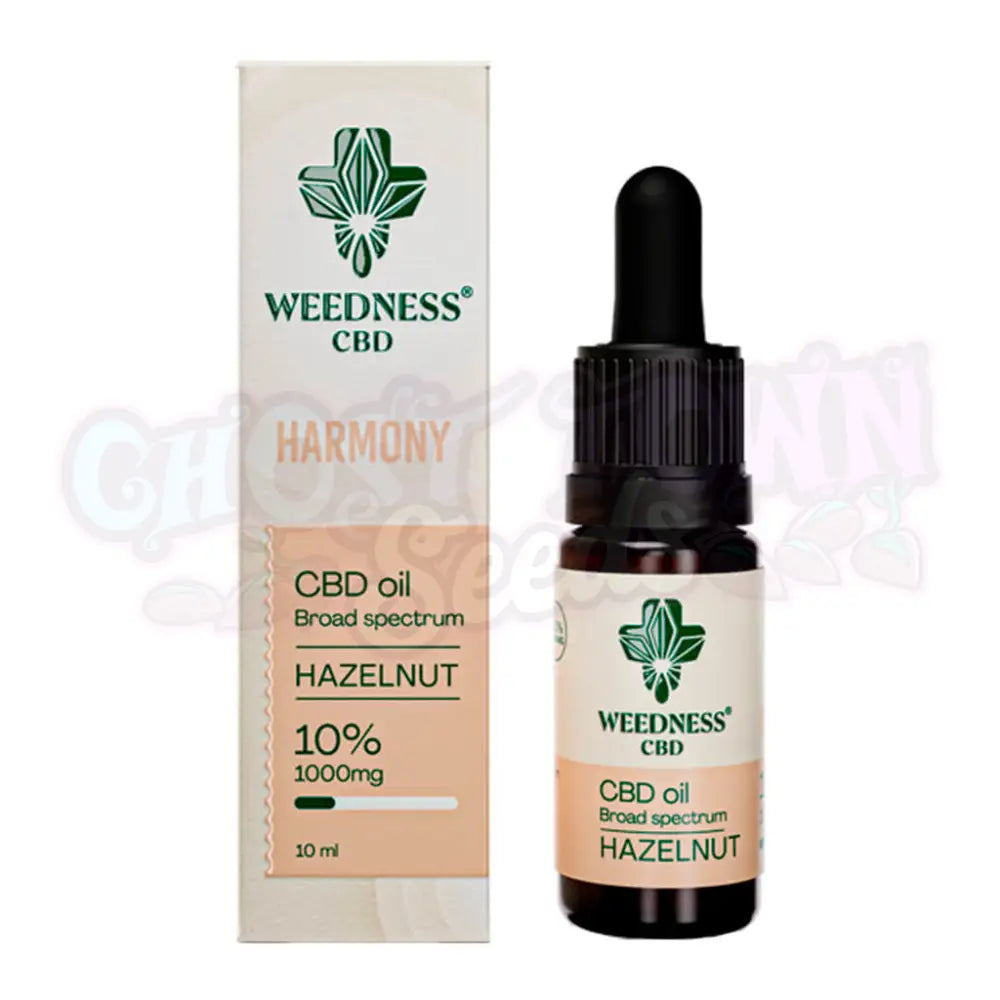 Weedness CBD - Harmony CBD-Öljy 10% | Hasselpähkinä (10ml) CBD-Öljyt