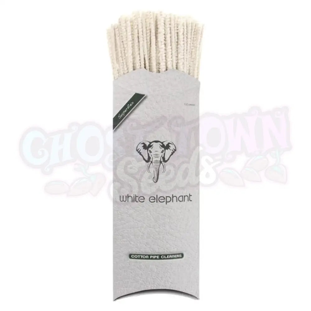 White Elephant - Cotton Pipe Cleaner Piippurassi (100 kpl) Puhdistus