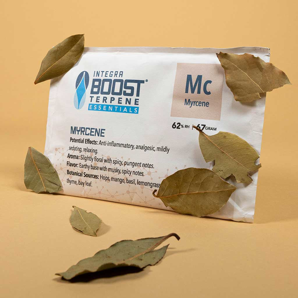 Integra Boost Terpene Essentials: Myrcene 67g 62% Terpeeni-Infuusiopaketti Kosteudensäätäjät