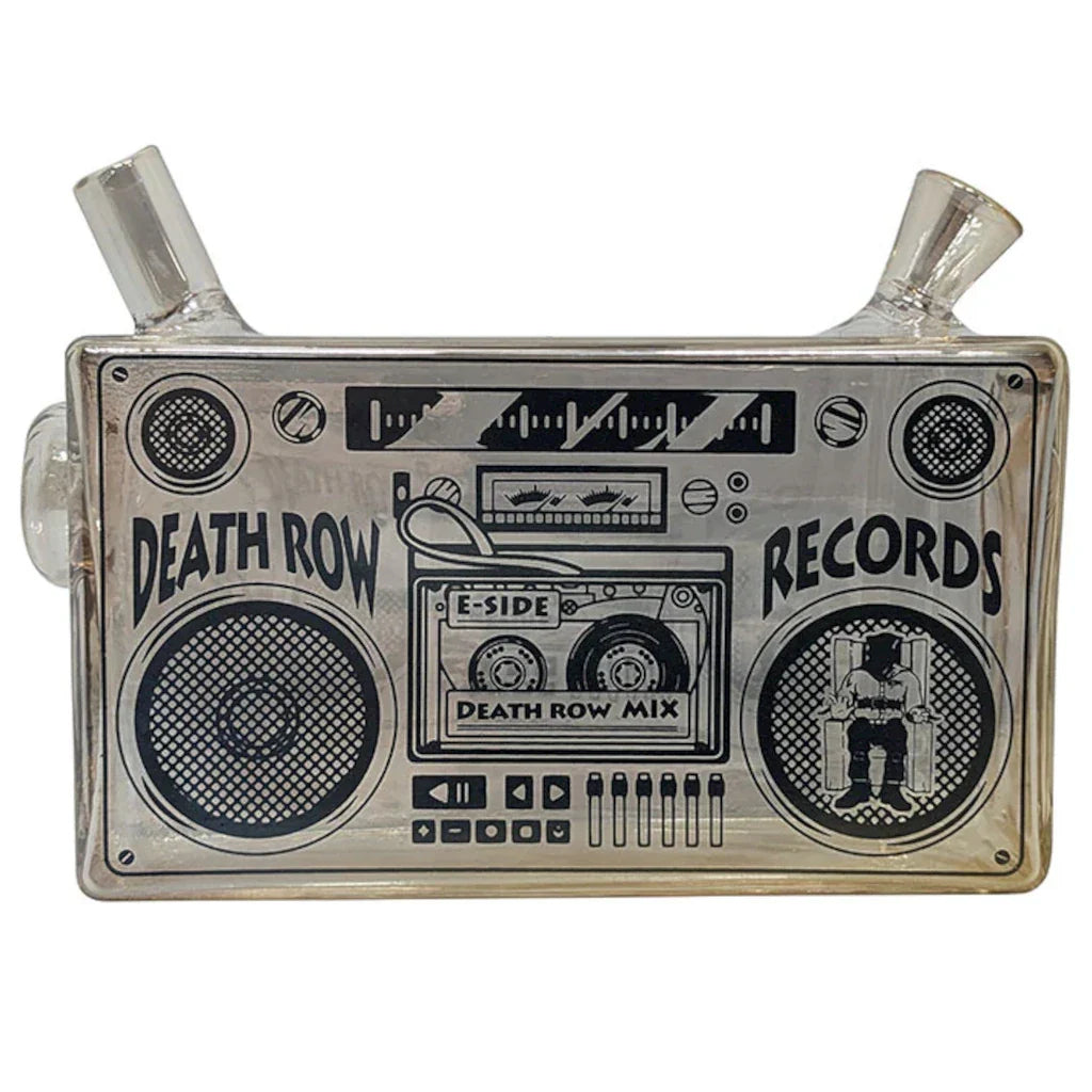Death Row Records - 5″ Boom Box Blunt Bubbler - Gold Bubbleri