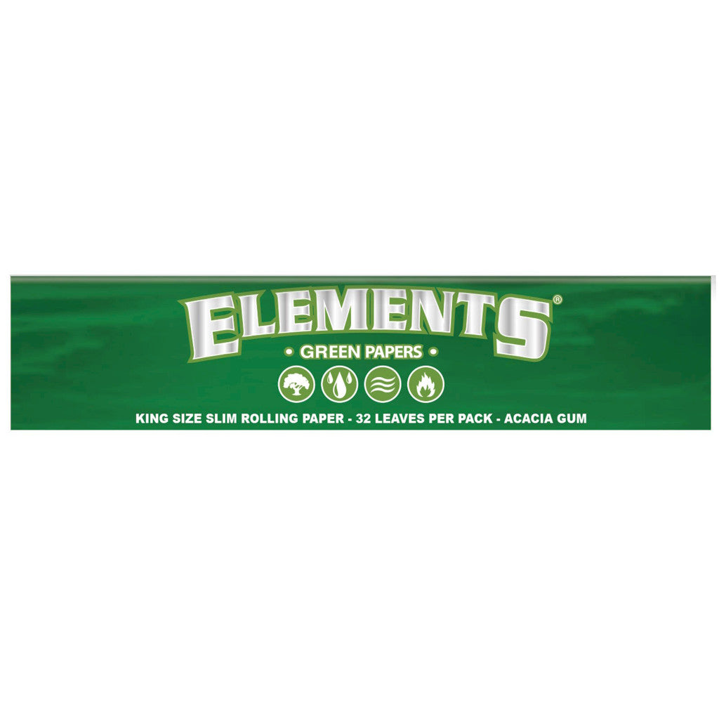 Elements - Green KS Slim Ultraohuet Pitkät Paperit (110 mm)