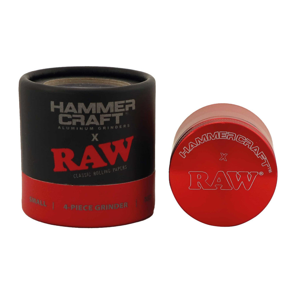 HAMMERCRAFT X RAW - Aluminiinen Grinderi 4-osainen (S) 50mm Grinderit