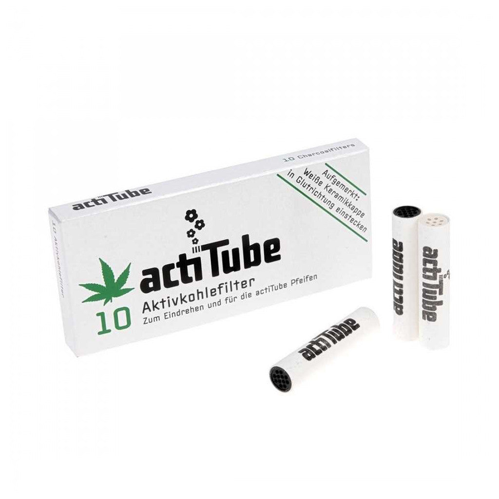 actiTube - 8mm Regular Aktiivihiilifiltterit 10kpl Filtterit & Tipit