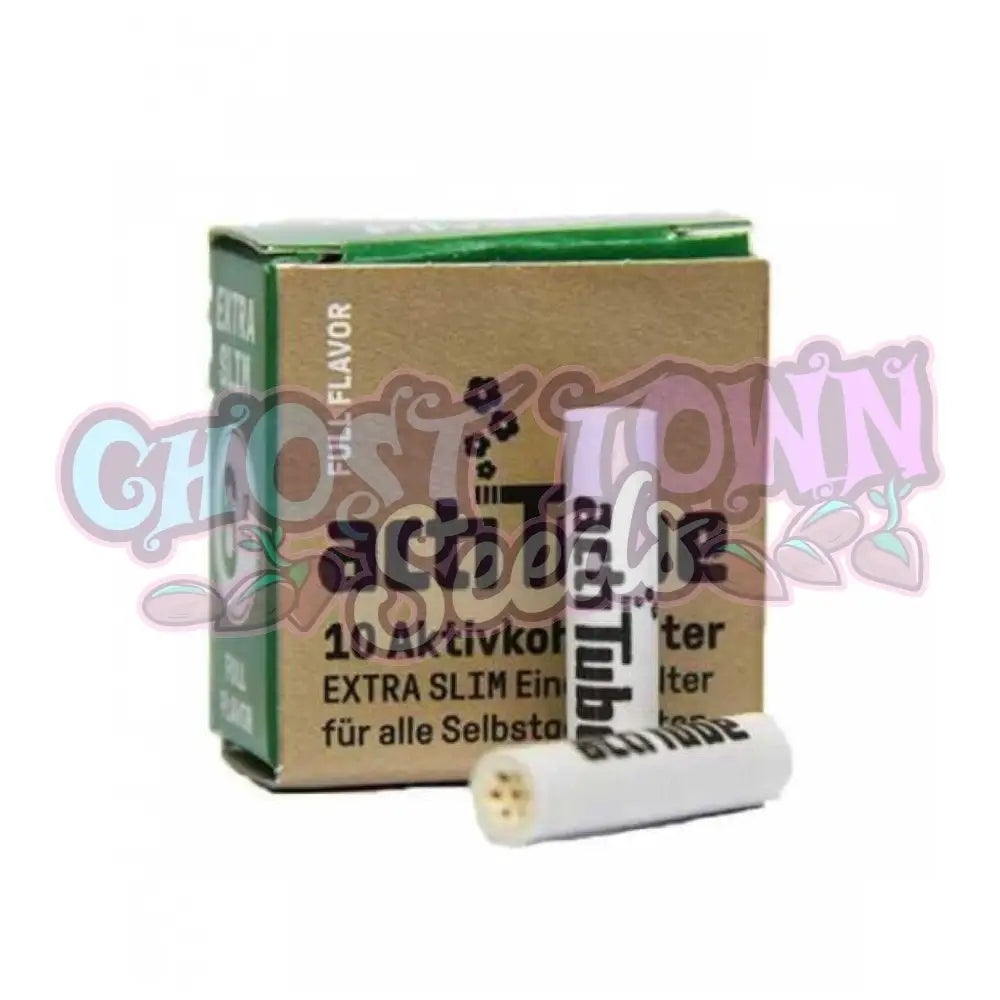 actiTube - 6mm Extra Slim Aktiivihiilifiltterit 10kpl Filtterit & Tipit