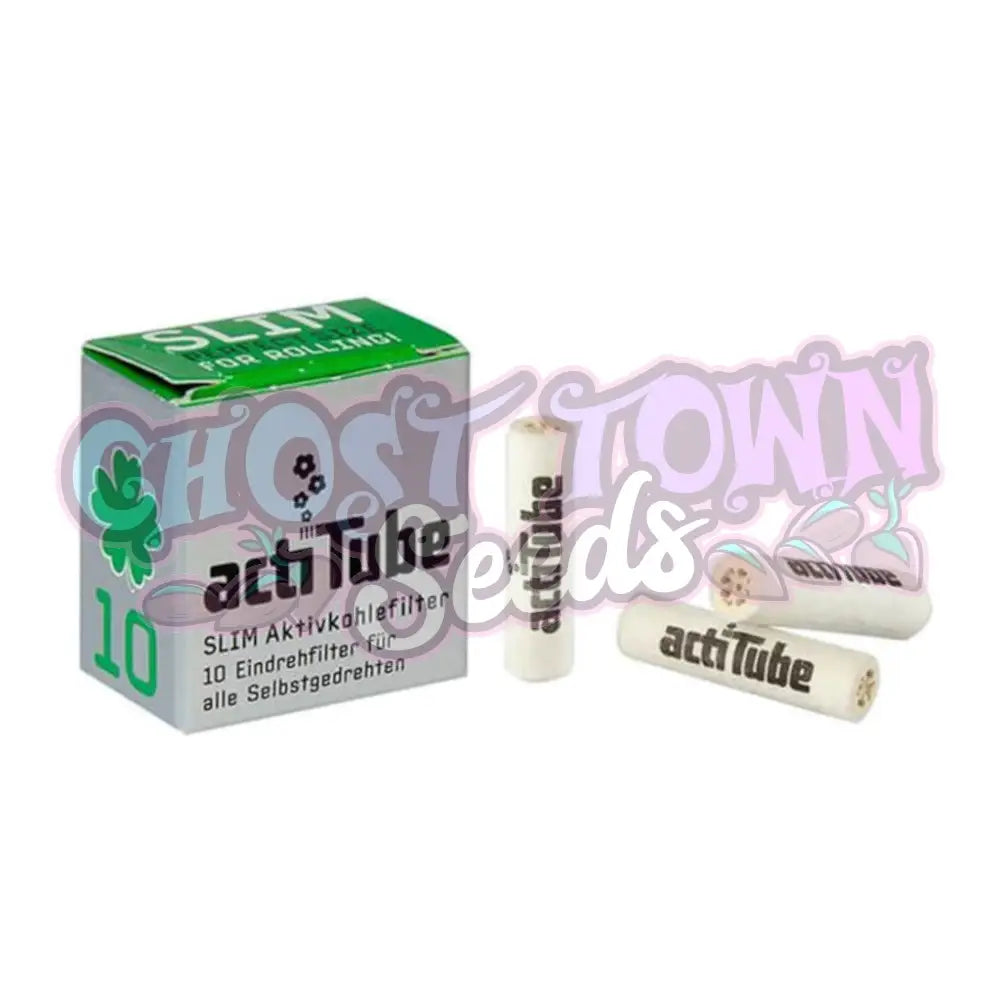 actiTube - 7mm Slim Aktiivihiilifiltterit 10kpl Filtterit & Tipit