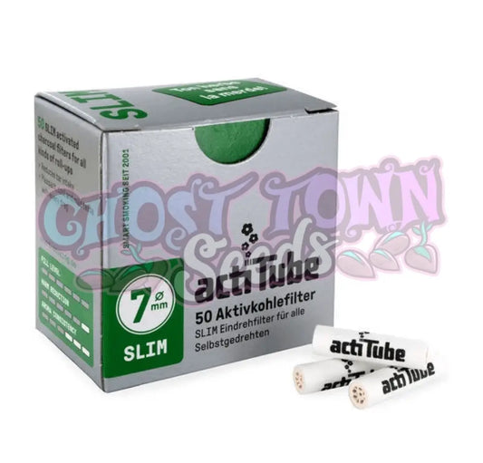 actiTube - Slim 7mm Aktiivihiilifiltterit 50kpl - Ghost Town Seeds