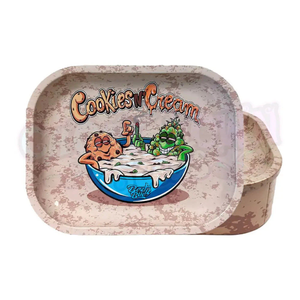 Best Buds - Cookies and Cream Säilytysrasia Tarjottimella Alustat