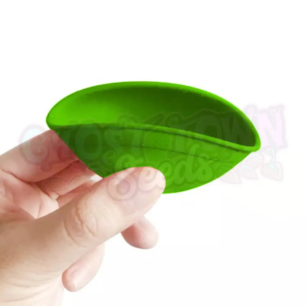 Best Buds - Silikoni Kulho 7cm Vihreä Keltaisella Logolla Mittarit