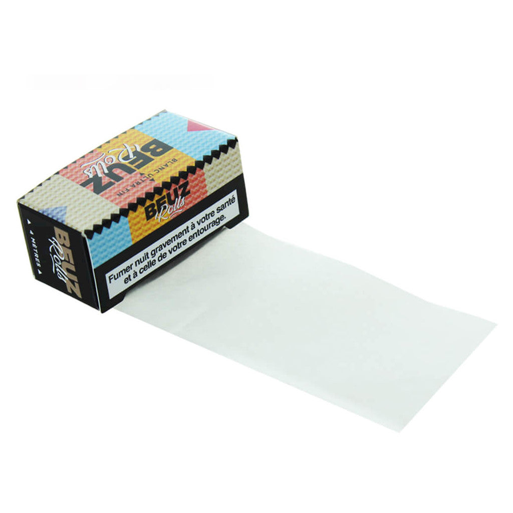 Beuz - Ultra Thin White Rullapaperi (4 m)
