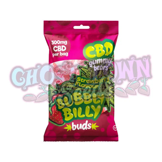 Bubbly Billy Buds - Mansikka-Nallekarkit 300Mg Cbd (100G) Cbd-Syötävät