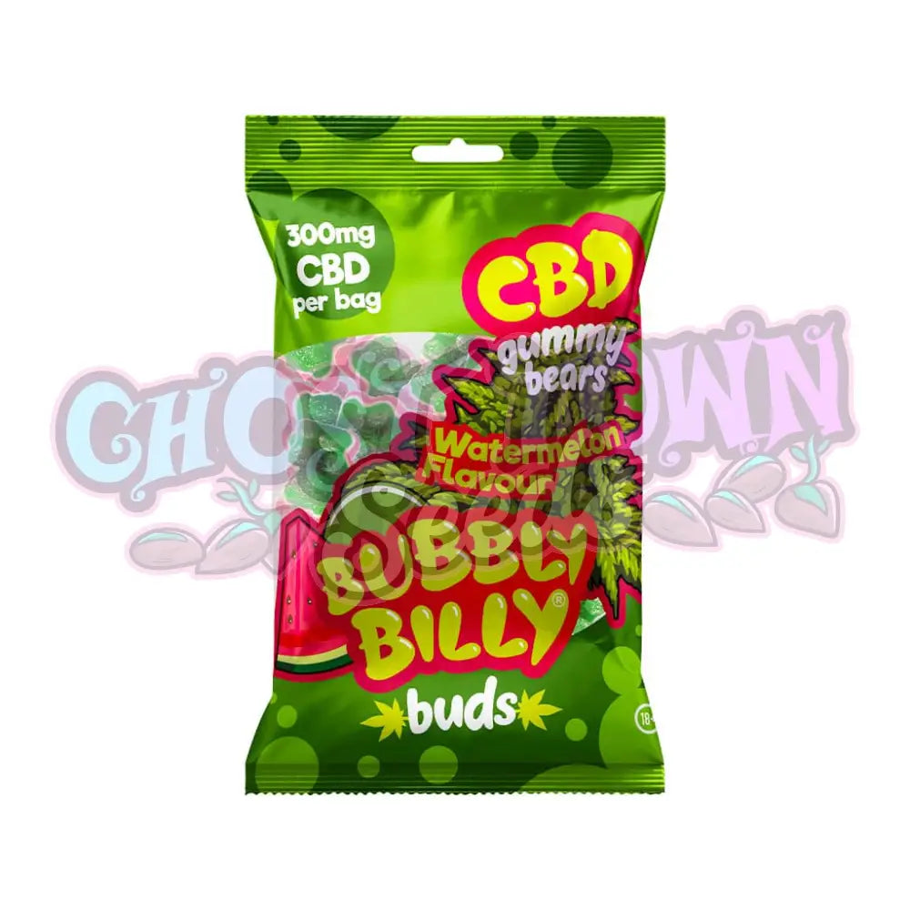 Bubbly Billy Buds - Vesimeloni-Nallekarkit 300Mg Cbd (100G) Cbd-Syötävät