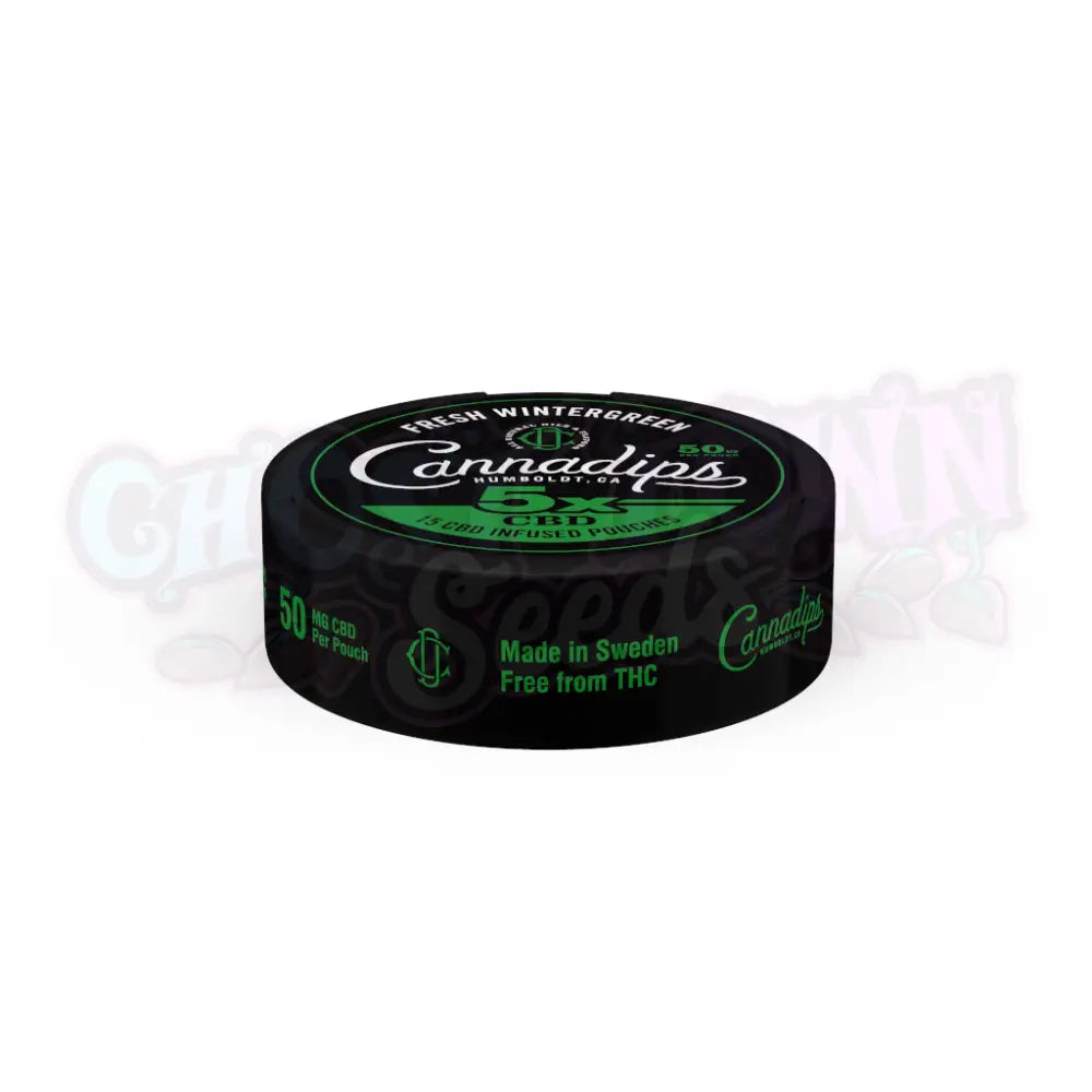 Cannadips - 5x Fresh Wintergreen (750 mg) CBD-Pussit