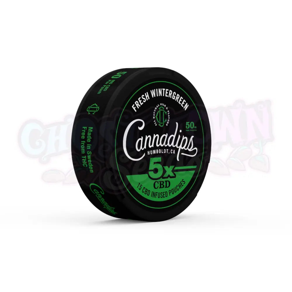 Cannadips - 5x Fresh Wintergreen (750 mg) CBD-Pussit