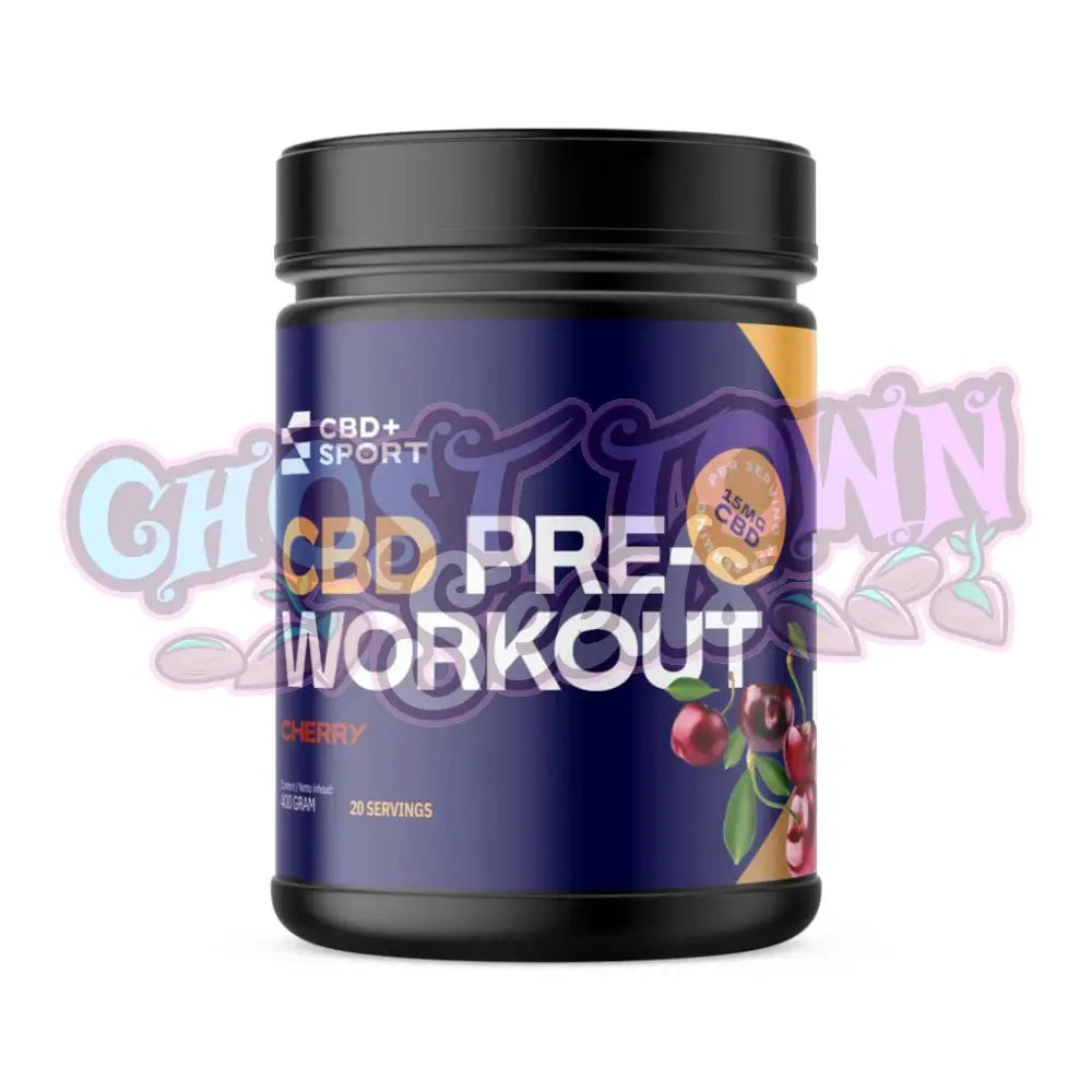 Cbd + Sport - Cbd Pre-Workout Treeniboosteri Kirsikka 400G Urheiluun