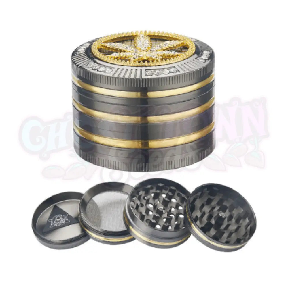 Champ High - Leaf Grinderi 4-osainen 50mm - Ghost Town Seeds