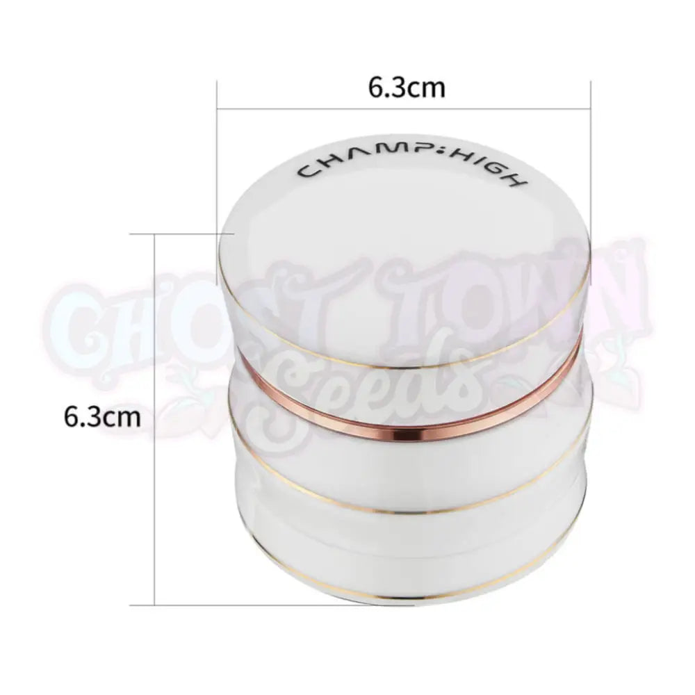 Champ High - Porcelain Grinderi 4-Osainen 63Mm (Valkoinen) Grinderit