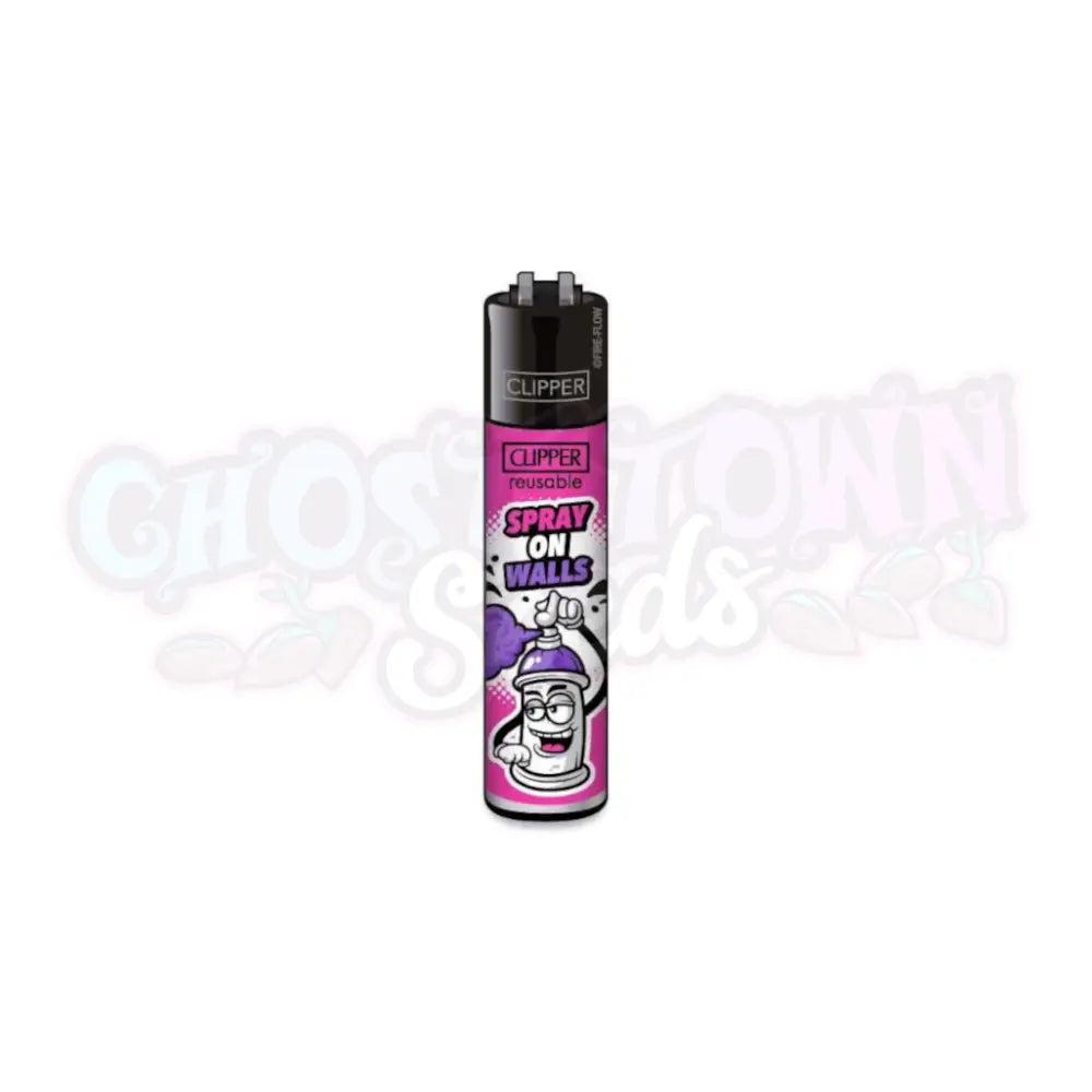 Clipper - Snappy Slogan Sytytin Spray On Walls Sytyttimet