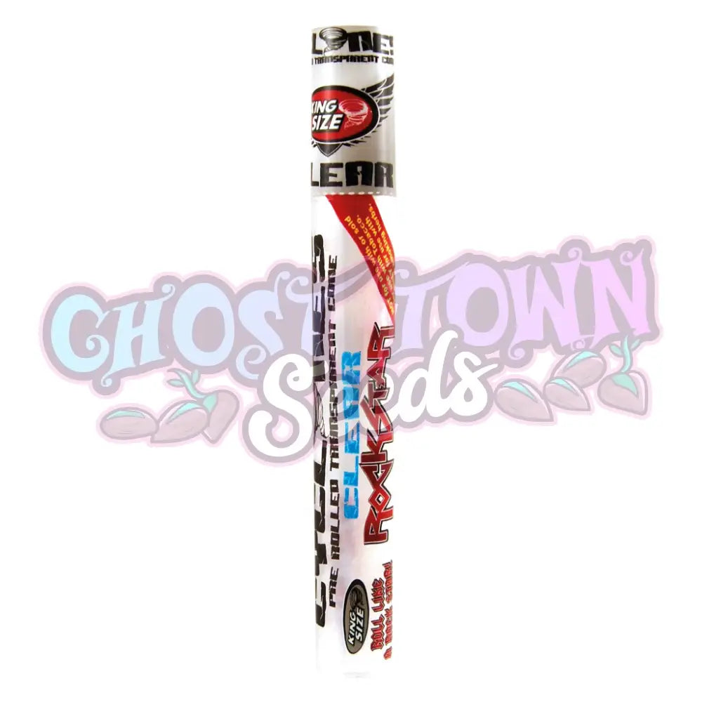 Cyclones - Clear Rockstar King-Size Cone (1 kpl) Conet