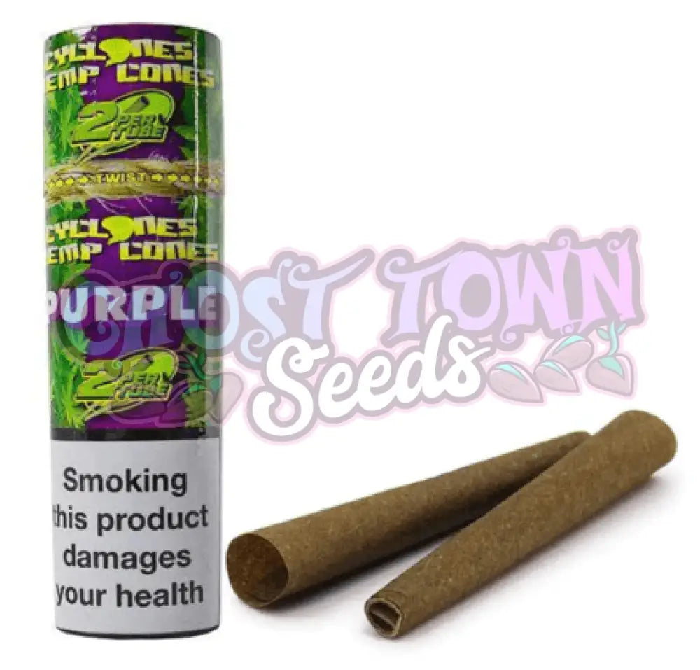 Cyclones - Hemp Purple Blunt Cones 2kpl - Ghost Town Seeds