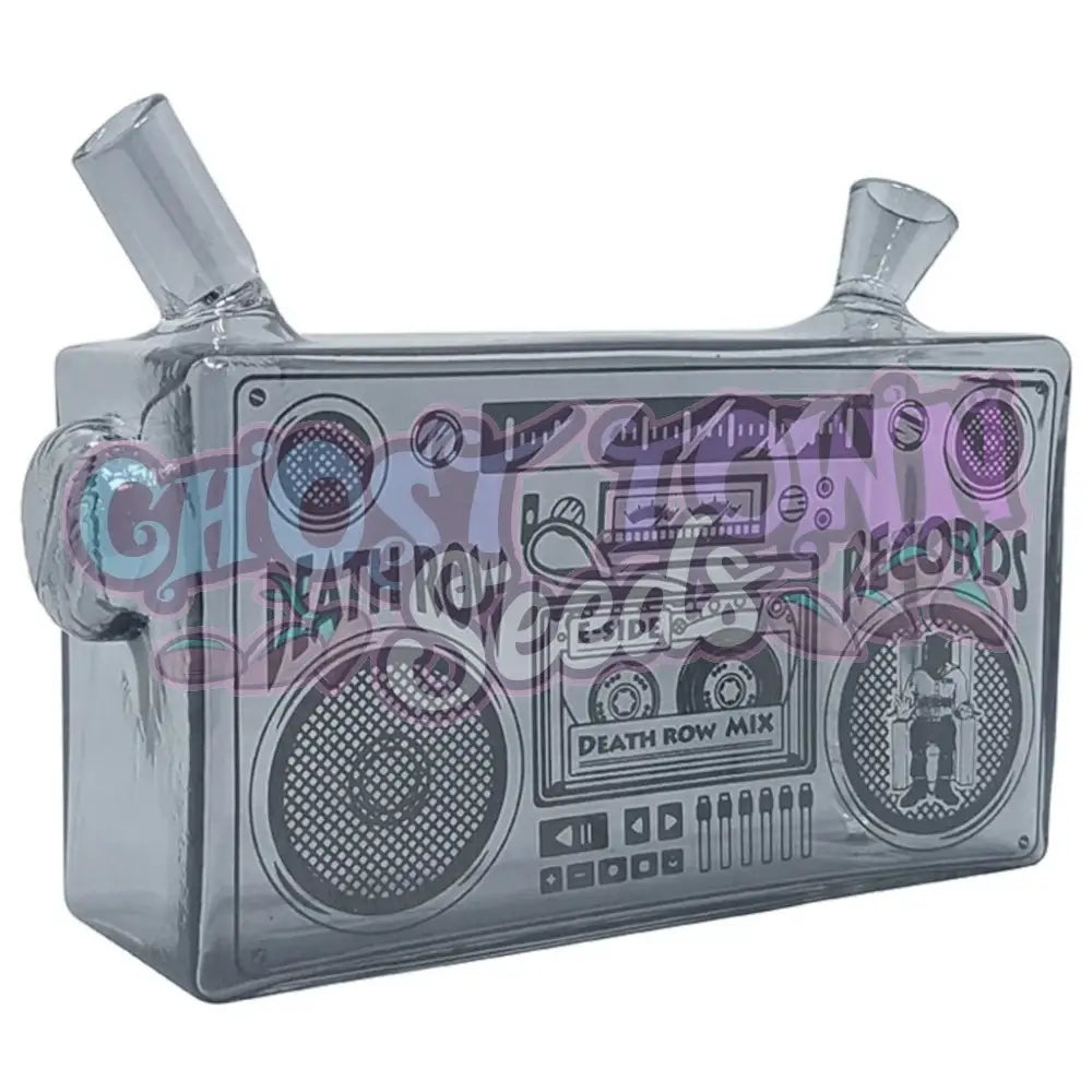 Death Row Records - 5″ Boom Box Blunt Bubbler - Black Bubbleri