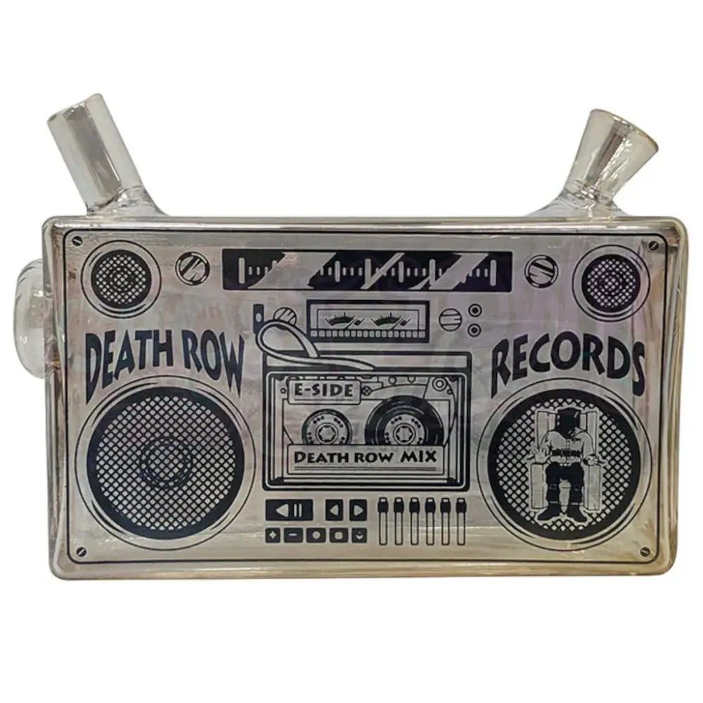Death Row Records - 5″ Boom Box Blunt Bubbler - Gold Bubbleri