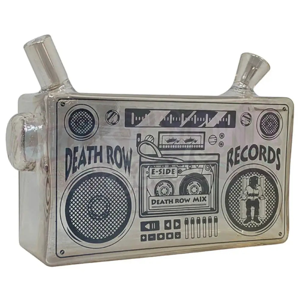 Death Row Records - 5″ Boom Box Blunt Bubbler - Gold Bubbleri