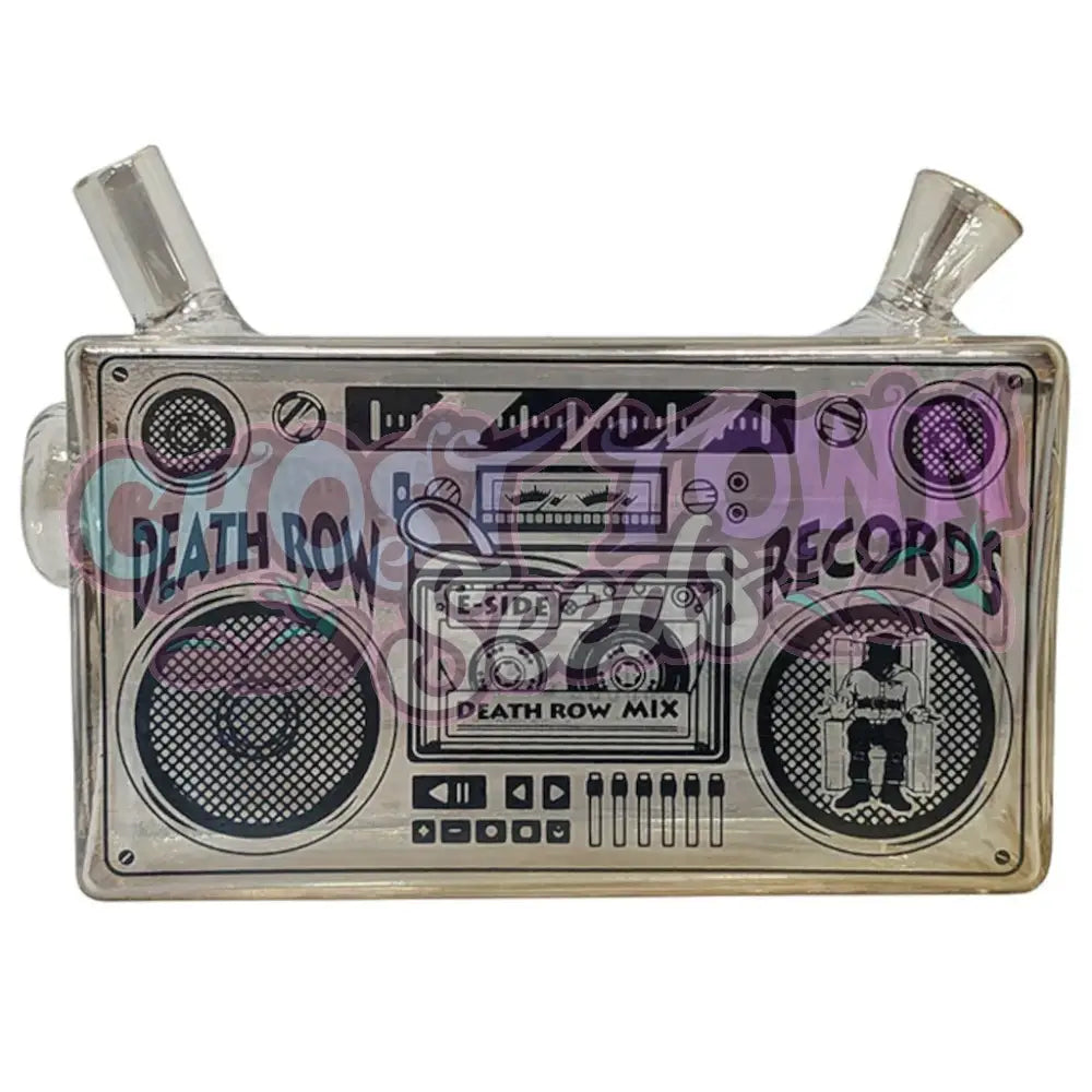 Death Row Records - 5″ Boom Box Blunt Bubbler - Gold Bubbleri
