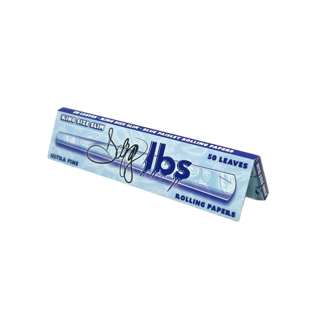 Dogg lbs - Blue Paisley KS Slim Ultraohuet Pitkät Paperit Paperit