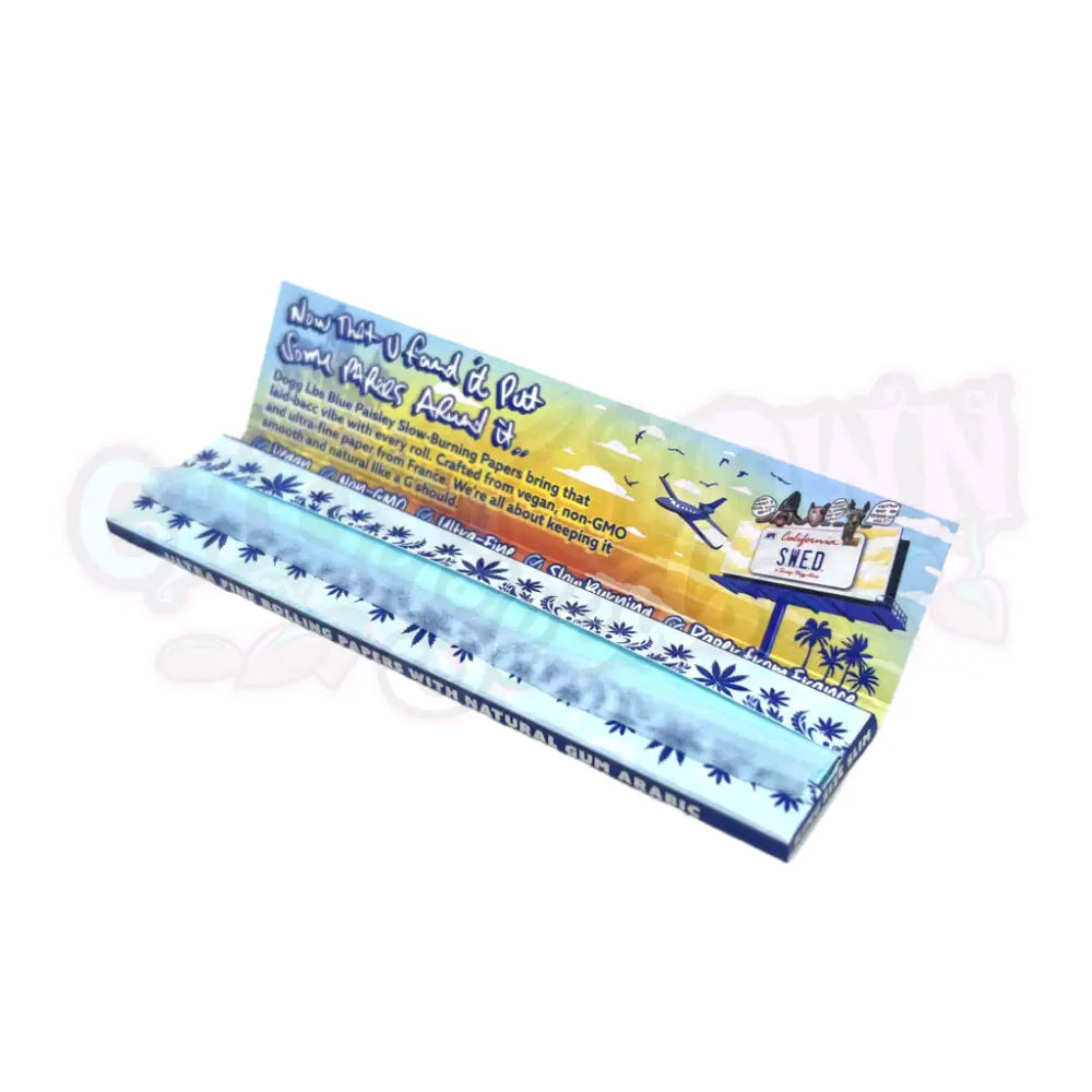 Dogg lbs - Blue Paisley KS Slim Ultraohuet Pitkät Paperit Paperit