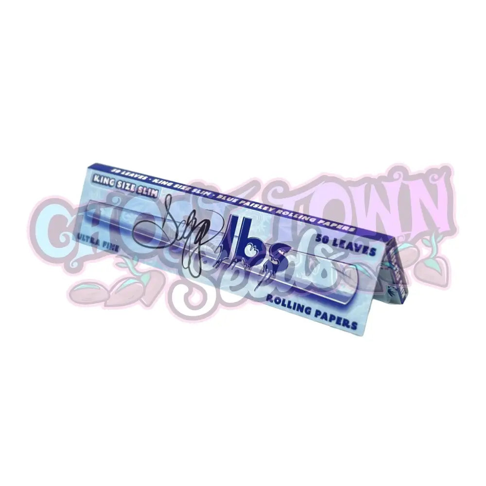 Dogg lbs - Blue Paisley KS Slim Ultraohuet Pitkät Paperit Paperit
