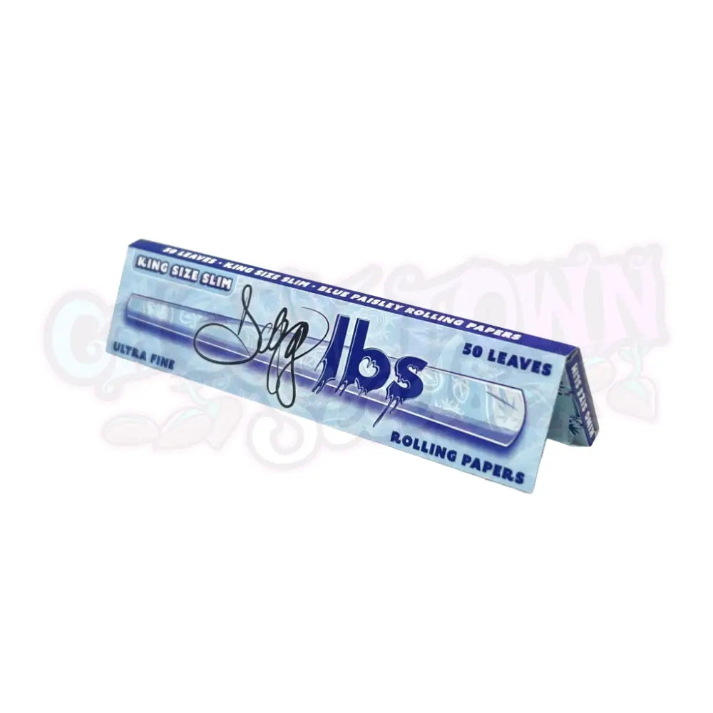 Dogg lbs - Blue Paisley KS Slim Ultraohuet Pitkät Paperit Paperit