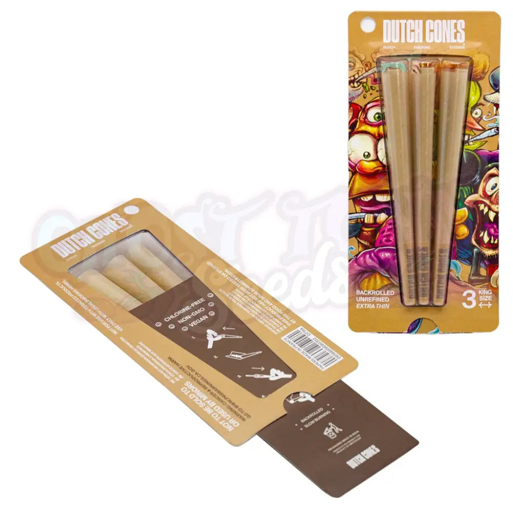 Dutch Cones - Valkaisemattomat Pitkät Conet 3Kpl