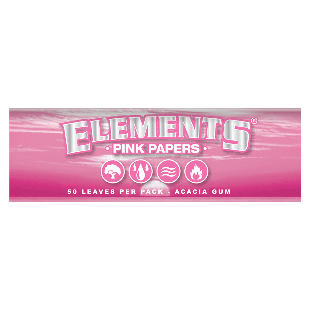 Elements - Pink Ultraohuet 1¼ Lyhyet Paperit Paperit