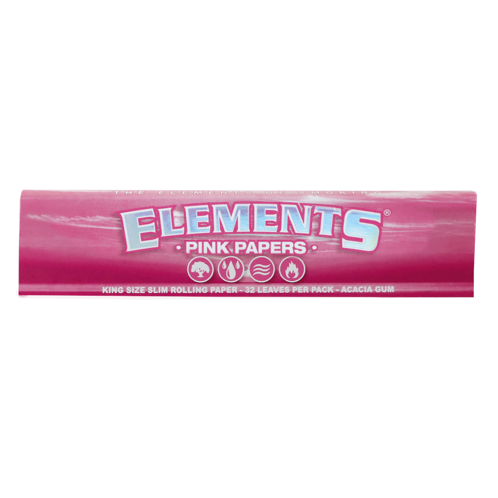 Elements - Pink KS Slim Ultraohuet Pitkät Paperit Paperit