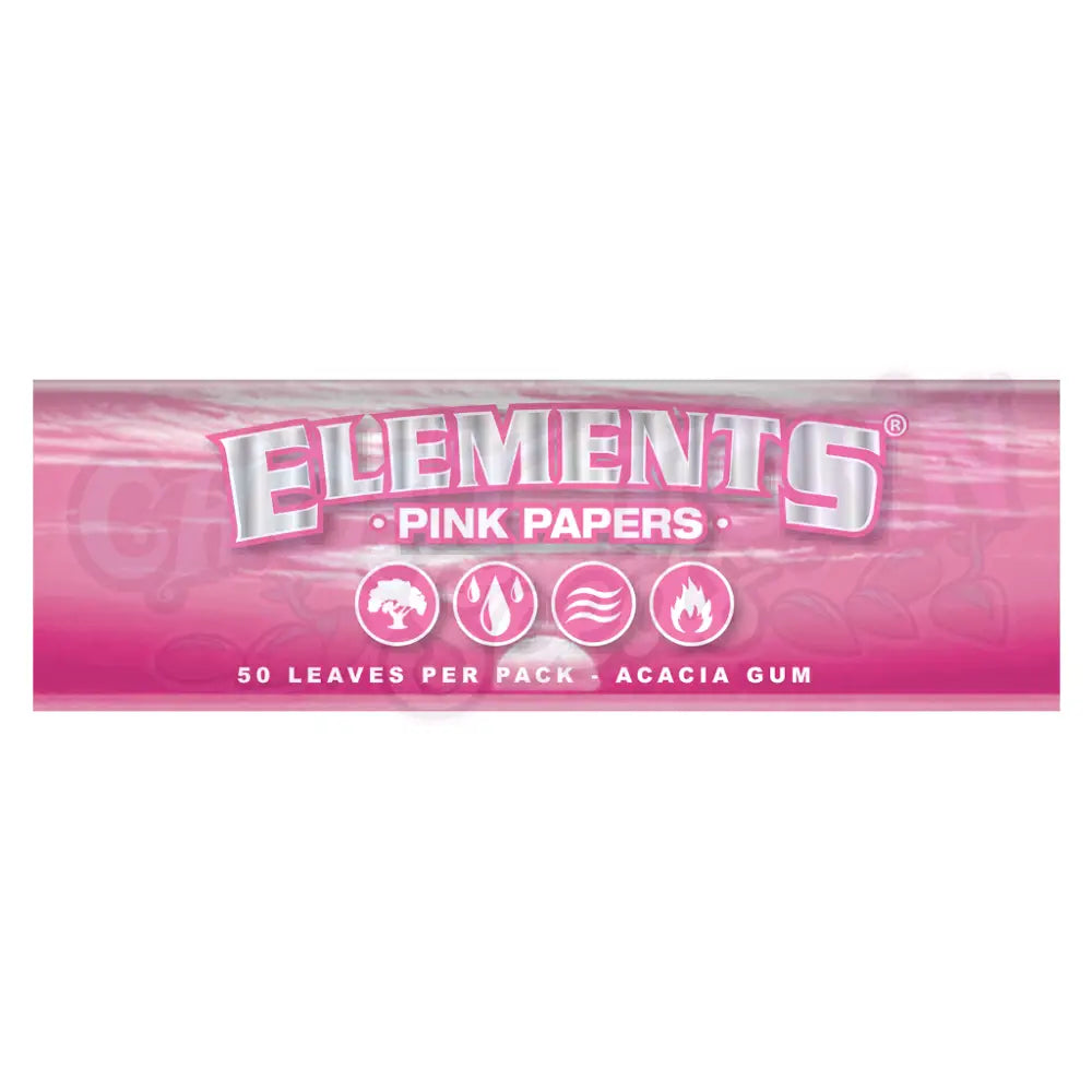 Elements - Pink Ultraohuet 1¼ Lyhyet Paperit Paperit